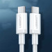 Ugreen Дата кабель USB-C to USB-C 2.0m 18W US264 White Ugreen (60520)
