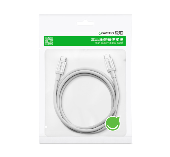 Ugreen Дата кабель USB-C to USB-C 2.0m 18W US264 White Ugreen (60520)
