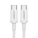 Ugreen Дата кабель USB-C to USB-C 2.0m 18W US264 White Ugreen (60520)