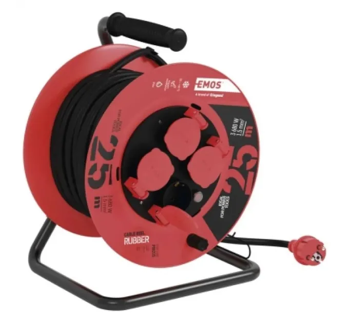 EMOS Мережевий подовжувач EMOS катушка 4 роз., 25 м (P08225)