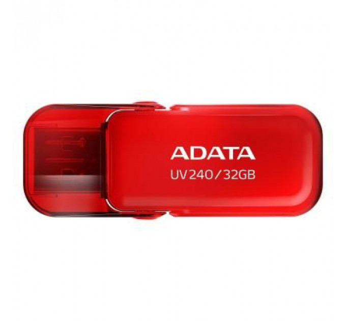 USB флеш накопичувач ADATA 32GB UV240 Red USB 2.0 (AUV240-32G-RRD)