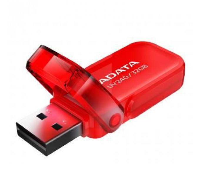 USB флеш накопичувач ADATA 32GB UV240 Red USB 2.0 (AUV240-32G-RRD)