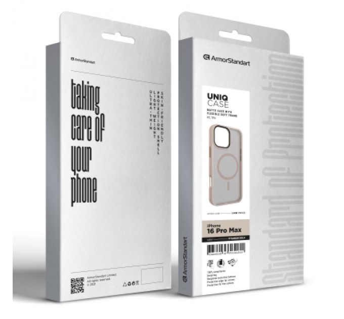Armorstandart Чохол до мобільного телефона Armorstandart Uniq MagSafe Apple iPhone 16 Pro Max Titanium Gold (ARM79513)