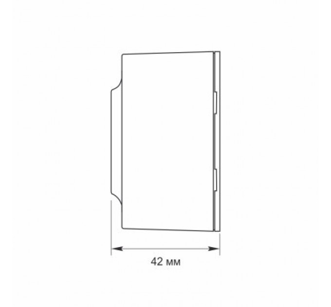 Videx Розетка Videx BINERA IP20 зовнішня 1ая біла (VF-BNS21-W)