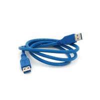 Дата кабель USB 3.0 AM/AM 1.0m Blue Voltronic (YT-3.0AM+AM-1.0)