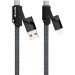 Proda Дата кабель USB 2.0 AM/USB-C to Lightning + Type-C 1.5m PD-B96th Black Proda (PD-B96th-BK)