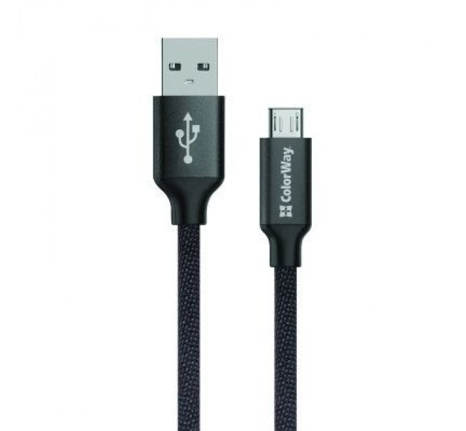 ColorWay Дата кабель USB 2.0 AM to Micro 5P 1.0m black ColorWay (CW-CBUM002-BK)