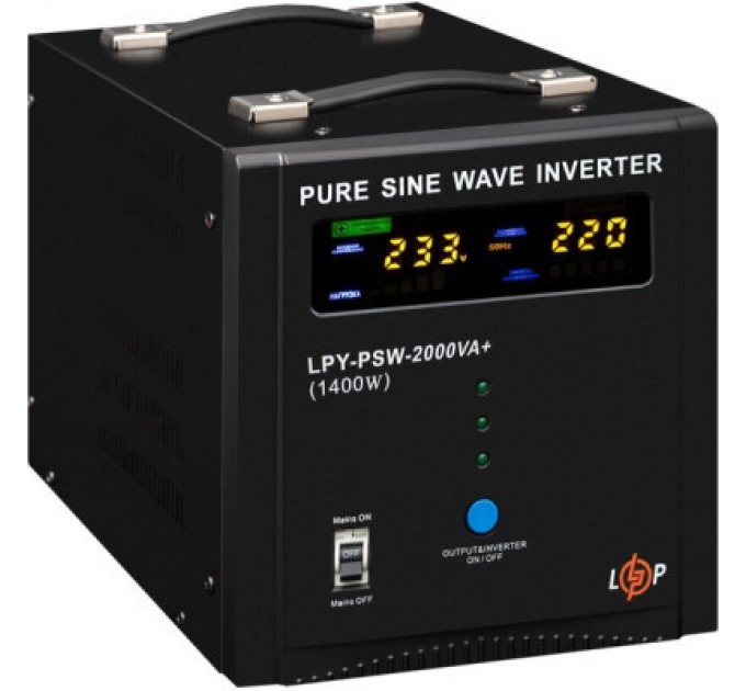 LogicPower Пристрій безперебійного живлення LogicPower LPY- PSW-2000VA+ (1400W) (22873)