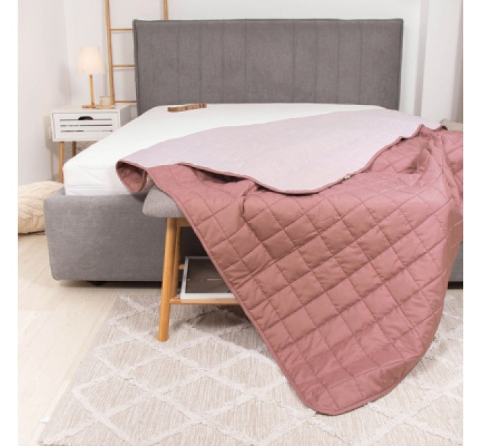 Viluta Покривало Viluta стьобане двустороннє Дует Рожевий кварц 140х210 (duet_rkvarc_210x140)