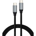 Vinga Дата кабель USB-C to USB-C 1.5m USB3.2 Gen2 100W 10GBps Nylon Vinga (VCPDCU3215)