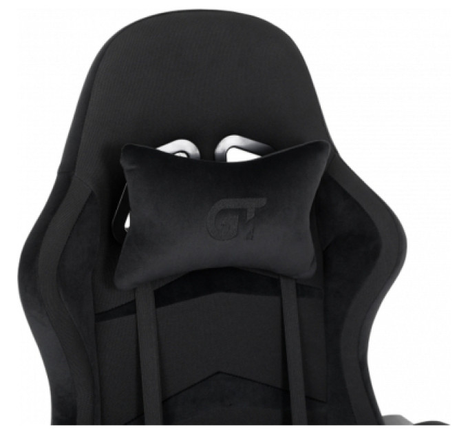 GT Racer Крісло ігрове GT Racer X-2324 Black Suede (X-2324 Fabric Black Suede)
