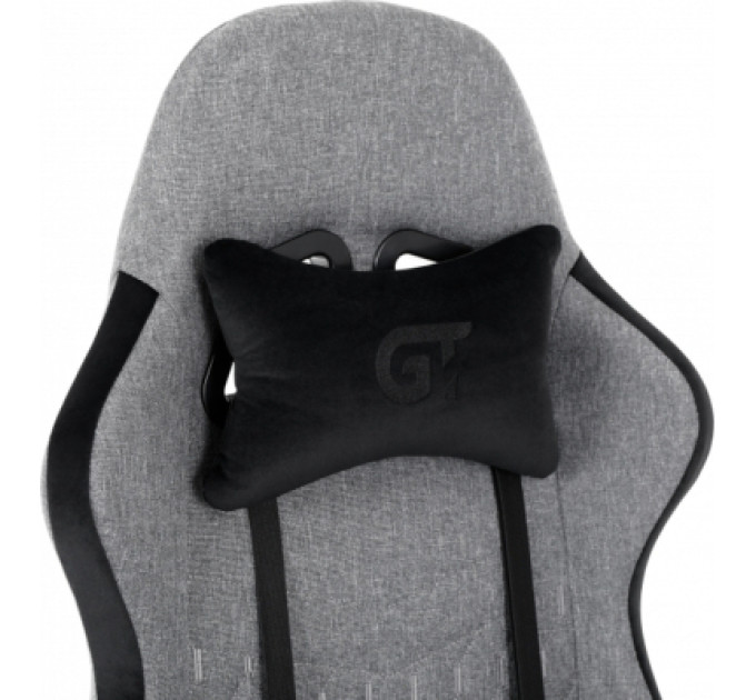 GT Racer Крісло ігрове GT Racer X-2324 Gray/Black (X-2324 Fabric Gray/Black Suede)