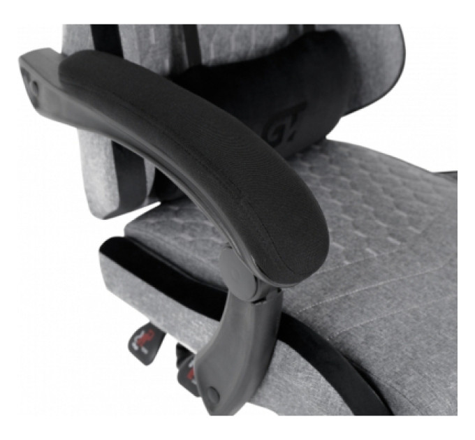 GT Racer Крісло ігрове GT Racer X-2324 Gray/Black (X-2324 Fabric Gray/Black Suede)