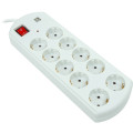 PowerPlant Мережевий фільтр живлення PowerPlant 5м, 10 розеток, USB, євро, 100% мідь (YS-N6065/5) (EX610556)