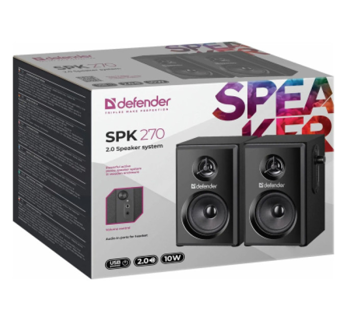 Defender Акустична система Defender SPK 270 USB Black (65270)