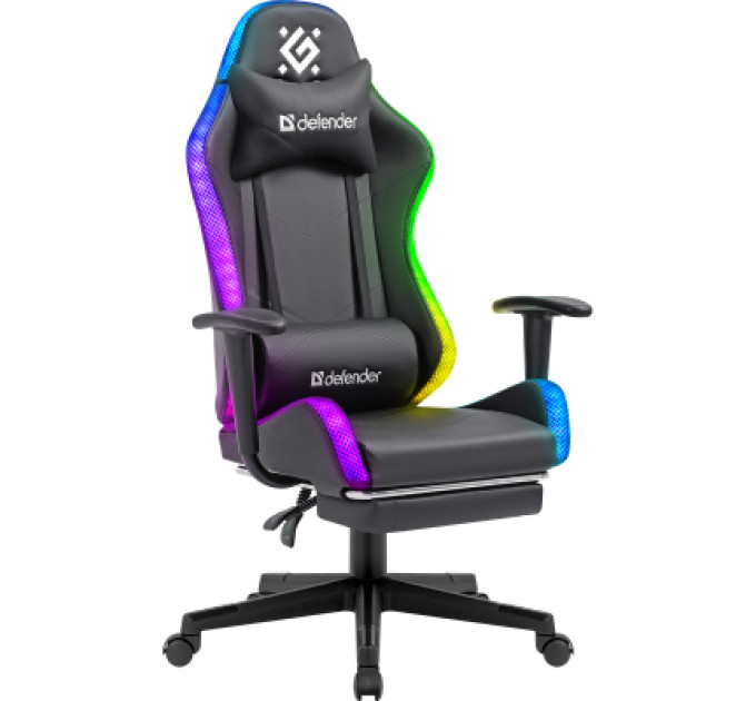 Defender Крісло ігрове Defender Watcher RGB Black (64334)