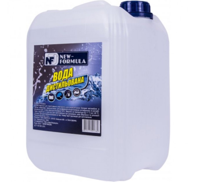 NEW FORMULA Вода дистильована NEW FORMULA 10л (4820215591782)