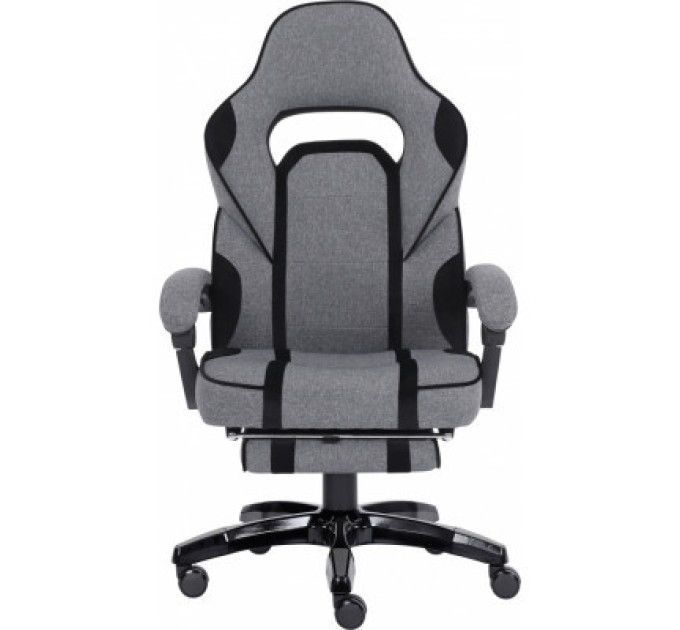 GT Racer Крісло ігрове GT Racer X-2749-1 Gray/Black Suede (X-2749-1 Fabric Gray/Black Suede)