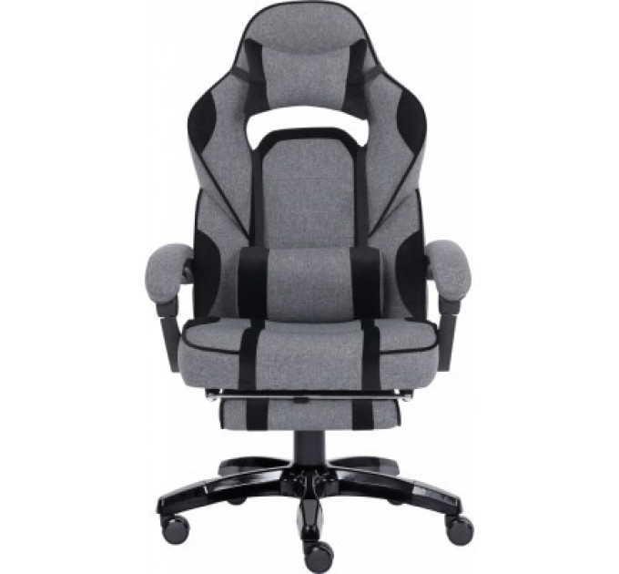 GT Racer Крісло ігрове GT Racer X-2749-1 Gray/Black Suede (X-2749-1 Fabric Gray/Black Suede)