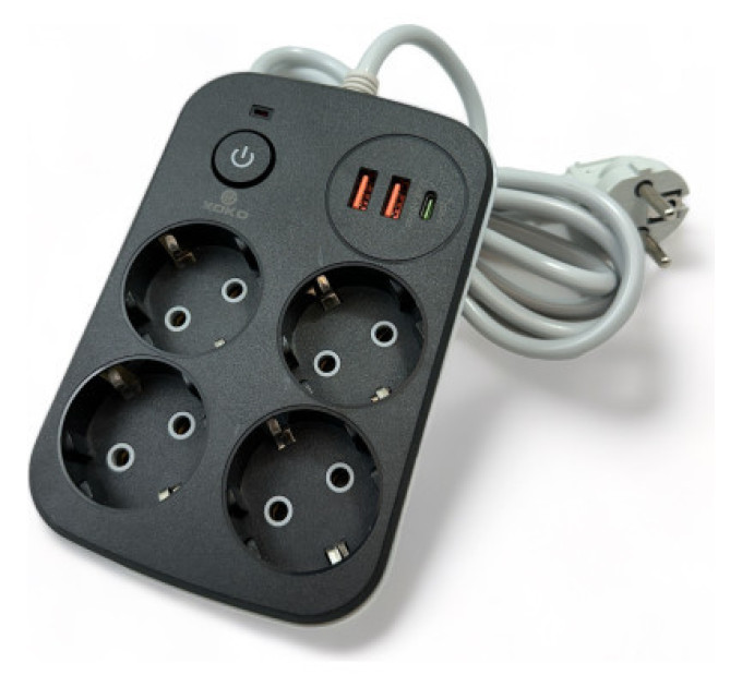 XoKo Мережевий фільтр живлення XoKo XK-SP-4-2-1-BK