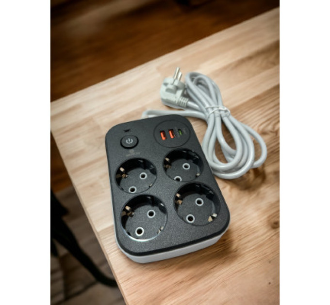 XoKo Мережевий фільтр живлення XoKo XK-SP-4-2-1-BK