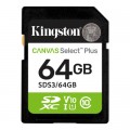 Kingston Карта пам'яті Kingston 64GB SDXC class 10 UHS-I V10 A1 Canvas Select Plus (SDS3/64GB)