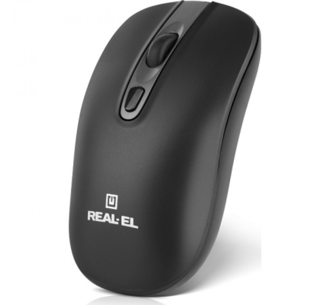 Мишка REAL-EL RM-350W Wireless Black/Gray (EL123200043)