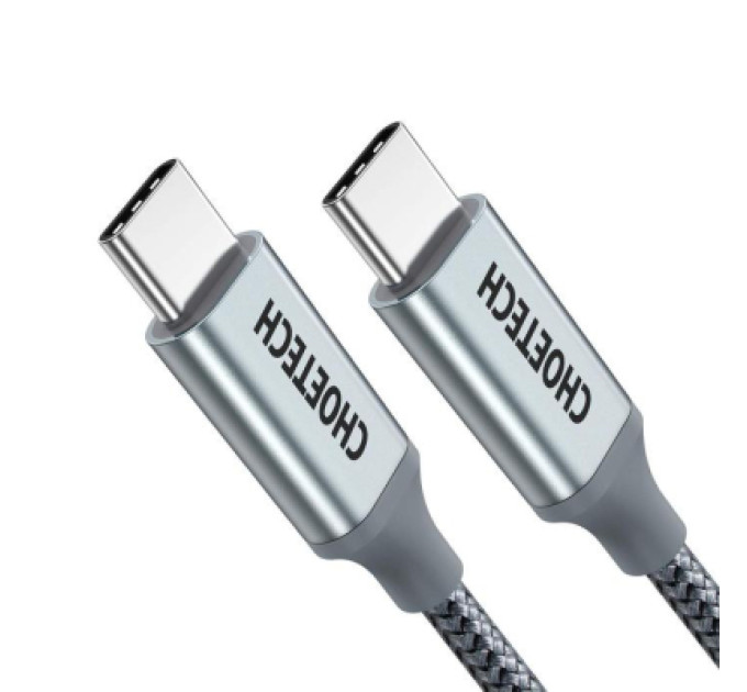 Choetech Дата кабель USB-C to USB-C 1.8m USB 2.0 100W Choetech (XCC-1002-GY)