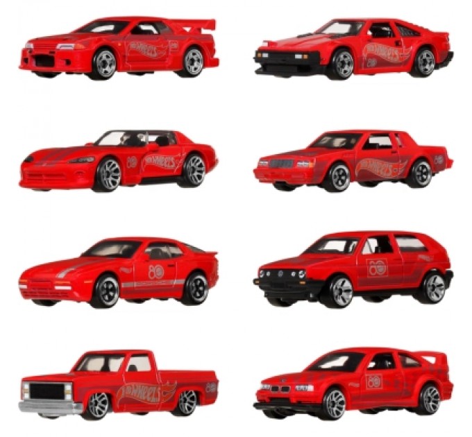 Hot Wheels Машина Hot Wheels Тематичний набір з 8 машинок Hot Wheels 80 років драйву (JGK09)