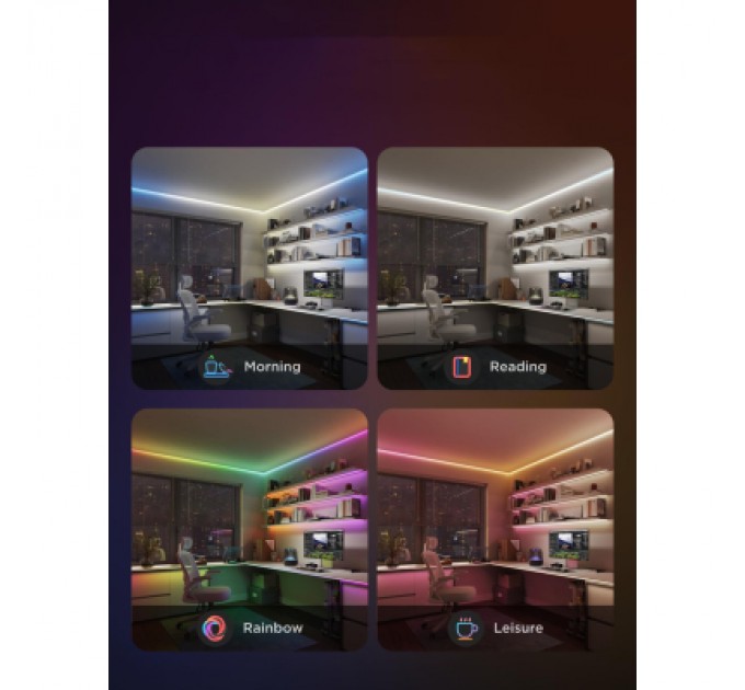 Govee Світлодіодна стрічка Govee H61E5 COB Strip Light Pro 3m RGBIC+W WI-FI/Bluetooth white (H61E53D1)