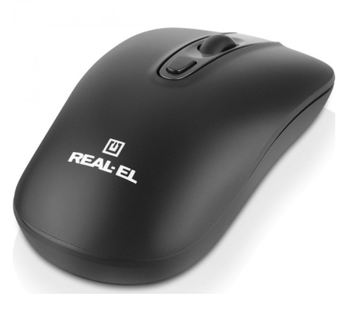 Мишка REAL-EL RM-350W Wireless Black/Gray (EL123200043)