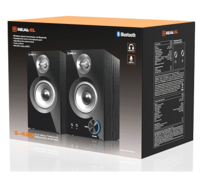 REAL-EL Акустична система REAL-EL S-420 Black (EL121200011)