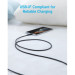 Anker Дата кабель USB 2.0 AM to Type-C 0.9m 322 Black Anker (A81H5G11)