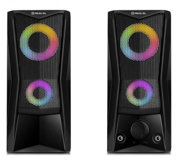 REAL-EL Акустична система REAL-EL S-107 USB Black (EL121100017)