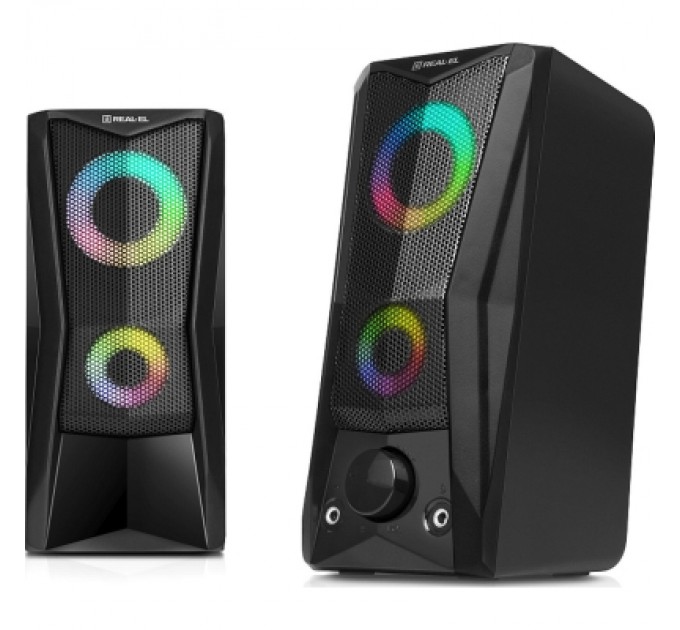 REAL-EL Акустична система REAL-EL S-107 USB Black (EL121100017)