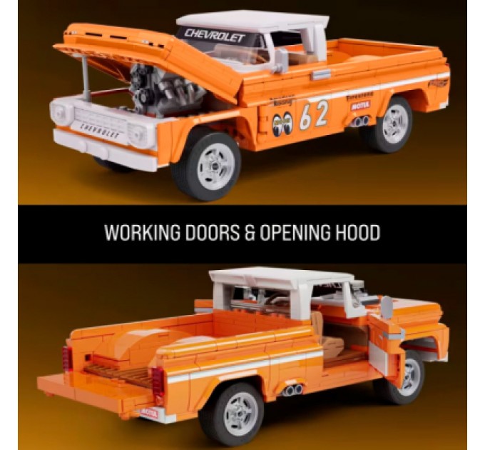 Mattel Конструктор Mattel Brick Shop Hot Wheels Elite Chevy 858 деталей (JFT20)