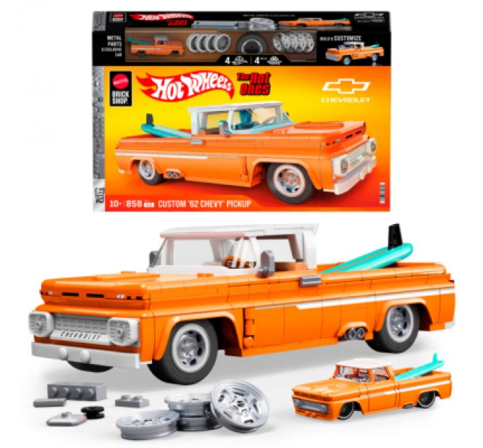 Mattel Конструктор Mattel Brick Shop Hot Wheels Elite Chevy 858 деталей (JFT20)