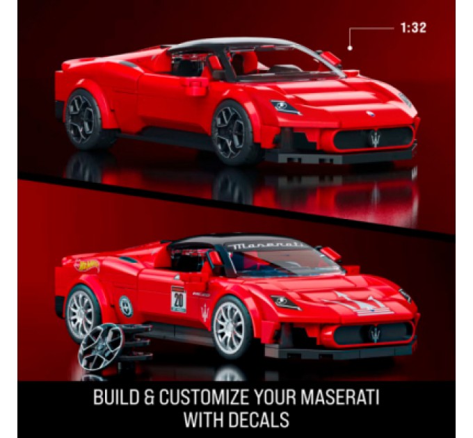Mattel Конструктор Mattel Brick Shop Hot Wheels Speed Maserati 250 деталей (JFR90)
