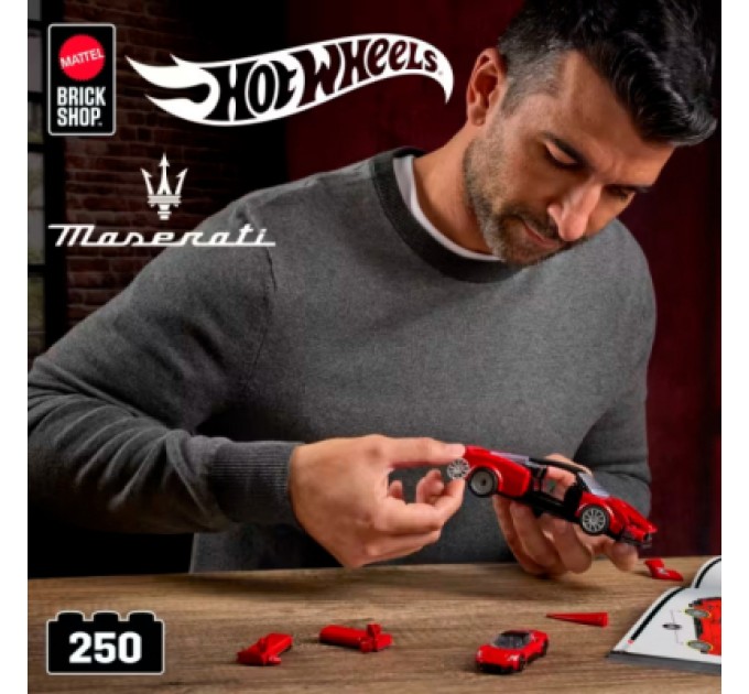 Mattel Конструктор Mattel Brick Shop Hot Wheels Speed Maserati 250 деталей (JFR90)
