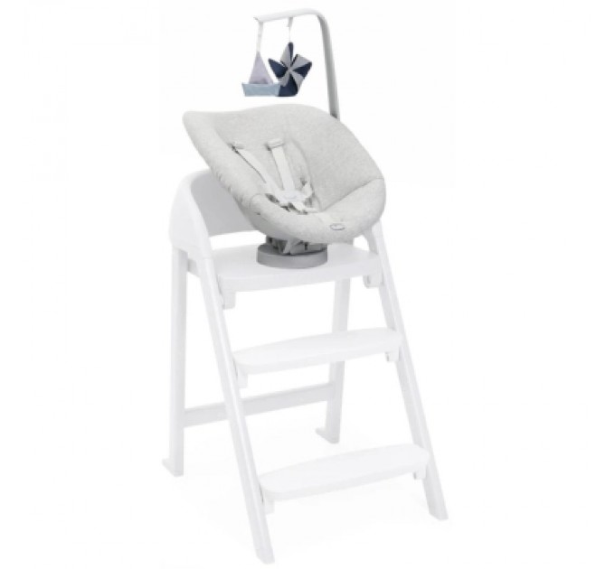 Chicco Крісло-гойдалка Chicco шезлонг для новонароджених Crescendo, світло-сірий (87078.47)