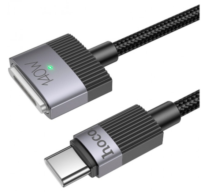 HOCO Кабель живлення USB-C to Mag3 1.0m Magnetic U141 black HOCO (6942007642088)