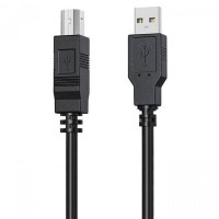 Кабель для принтера USB 2.0 AM/BM 3.0m black HP (DHC-PT100-3M)