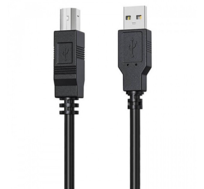 HP Кабель для принтера USB 2.0 AM/BM 3.0m black HP (DHC-PT100-3M)