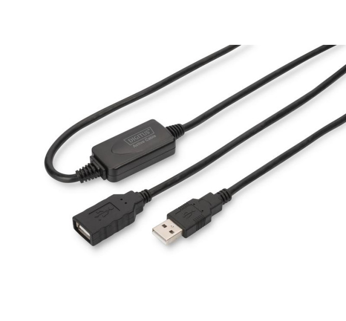 Digitus Дата кабель USB 2.0 AM/AF 15.0m Active Digitus (DA-73101)