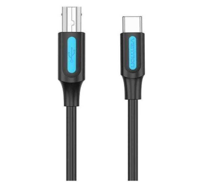 Vention Кабель для принтера USB 2.0 USB-C/BM 2.0m 2.4А 480Mbps Vention (CQUBH)