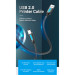 Vention Кабель для принтера USB 2.0 AM/BM 1.0m 480Mbps PVC black Vention (COQBF)