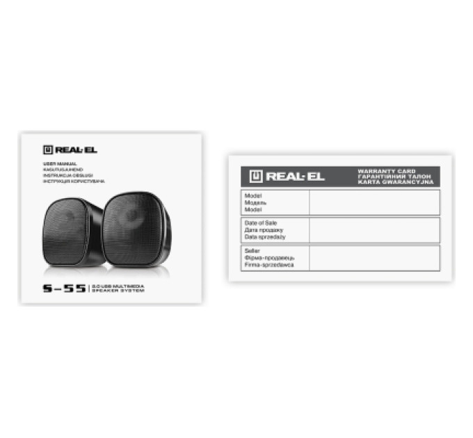 REAL-EL Акустична система REAL-EL S-55 Black (EL121100014)