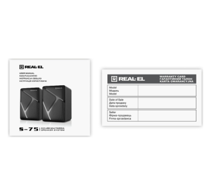 REAL-EL Акустична система REAL-EL S-75 Black (EL121100015)