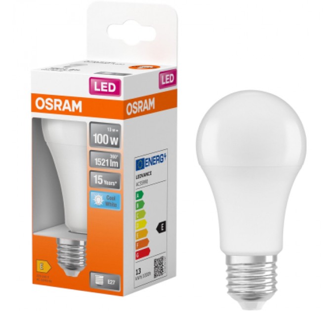 Osram Лампочка Osram CL A100 13W/840 230V FR E27 (4058075304253)