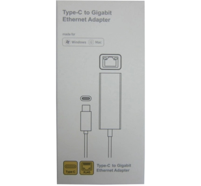 Dynamode Адаптер Dynamode USB3.0 Type-C to 1000/100 Mbit/s RJ-45 (RTL8153) 0.13 m (DM-AD-GLAN-C)